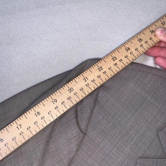 Brooks Brothers 346 Blazer Mens Sport Coat‎ Size 44RG Gray Business Stretch Wool - Picture 10 of 15